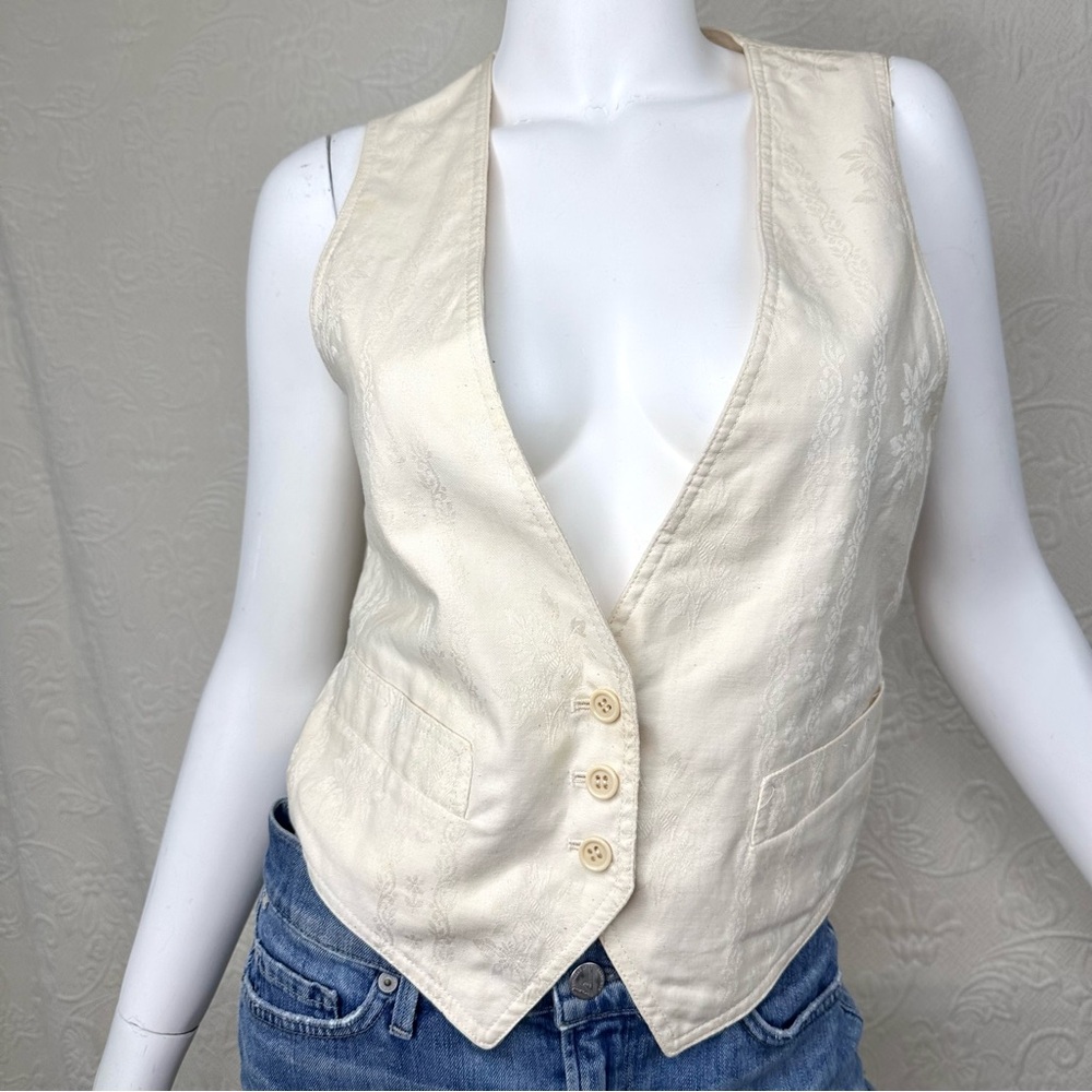 Anne Klein ILGWU VTG 70s Jacquard Vest